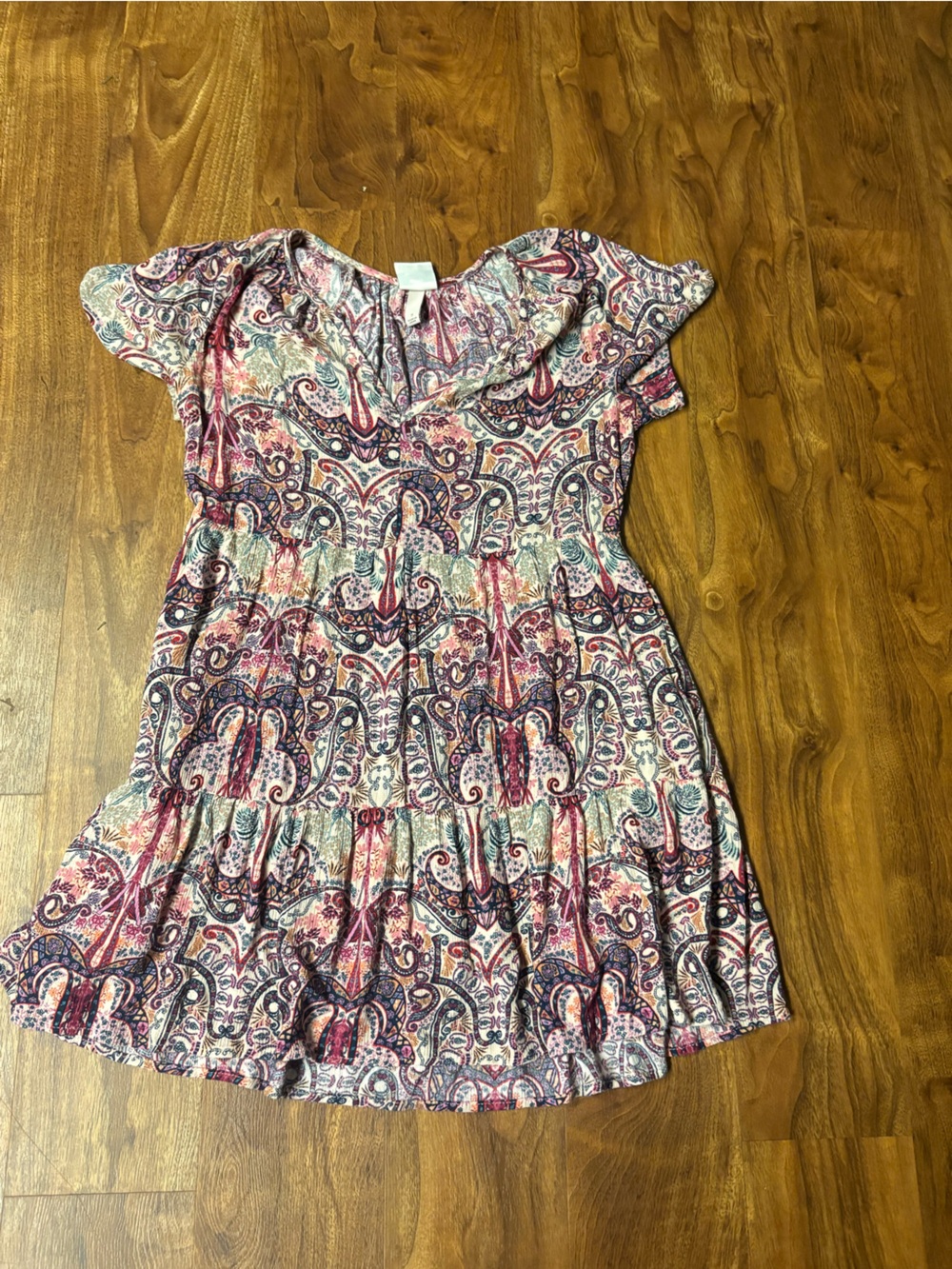 Knox Rose Pink & Purple Paisley Mini Dress